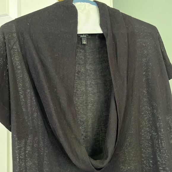 Talbots Black Short Sleeve Top - Picture 3 of 6